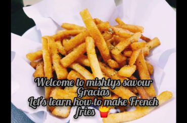 QUICK AND EASY RECIPE FOR SEMOLINA FRENCH FRIES I   MISHTY'S SAVOUR GRACIAS (EPISODE 5)