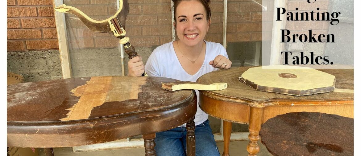 DIY Repairing and Painting Vintage Tables