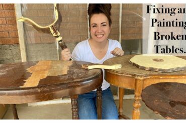 DIY Repairing and Painting Vintage Tables