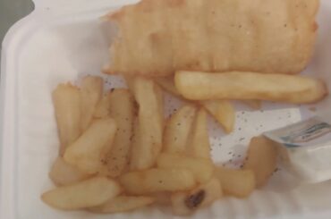 Fish n chips for lunch in Quarantine on 2/05/20 at Crowne Plaza Auckland