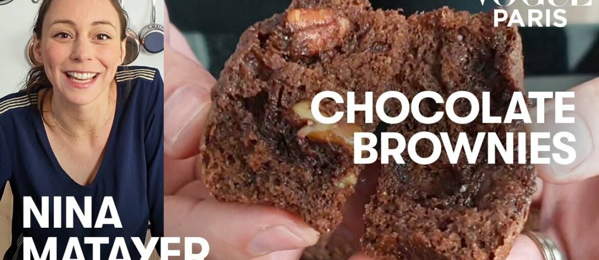 A soft and squidgy brownie recipe by French pastry chef Nina Métayer | Vogue Kitchen | Vogue Paris