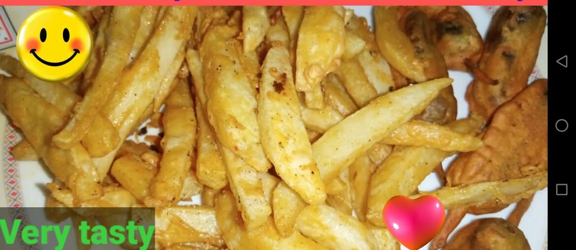 FRENCH FRIES tasty recipe/Besan wali green chilly fried iftar recipe