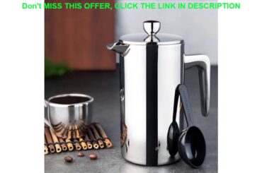 Best ROKENE Stainless Steel French Press Coffee Percolators Coffee Maker Double Walled Construction
