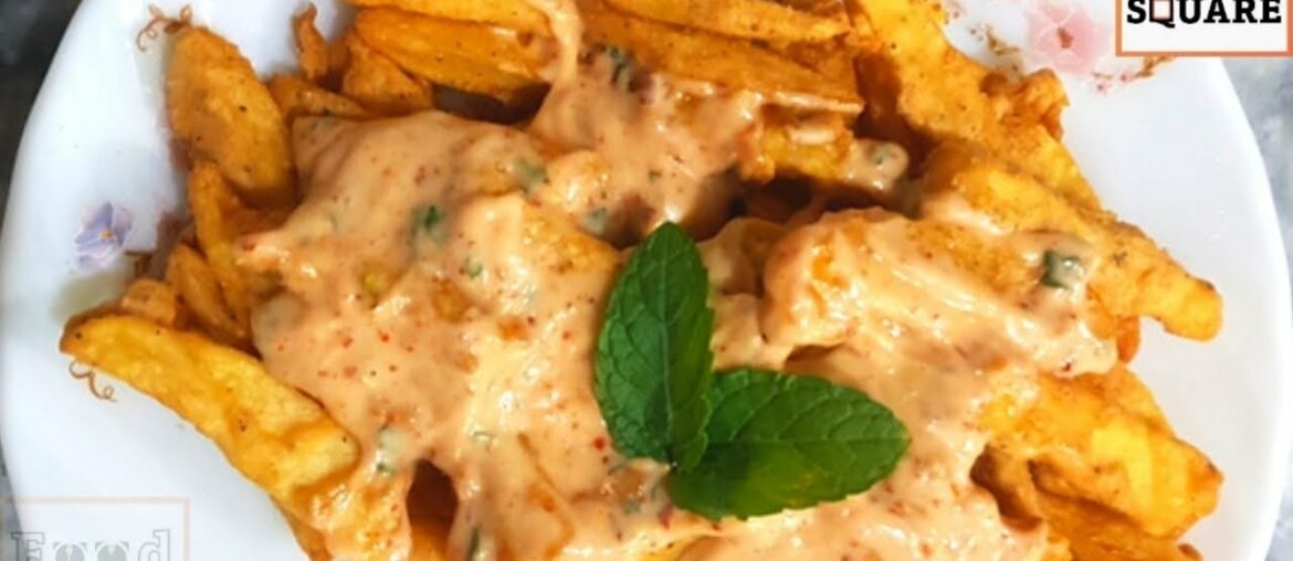 Crispy Fries With Sauce || Homemade French Fries || Sepcial and Unique Recipe of fries