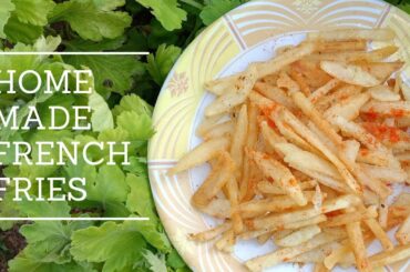 Homemade french fries recipe in telugu|crispy french fries recipe|potato french fries|