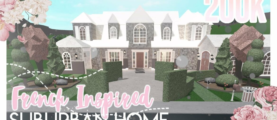 BLOXBURG: French Inspired Suburban House TOUR
