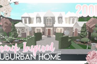BLOXBURG: French Inspired Suburban House TOUR