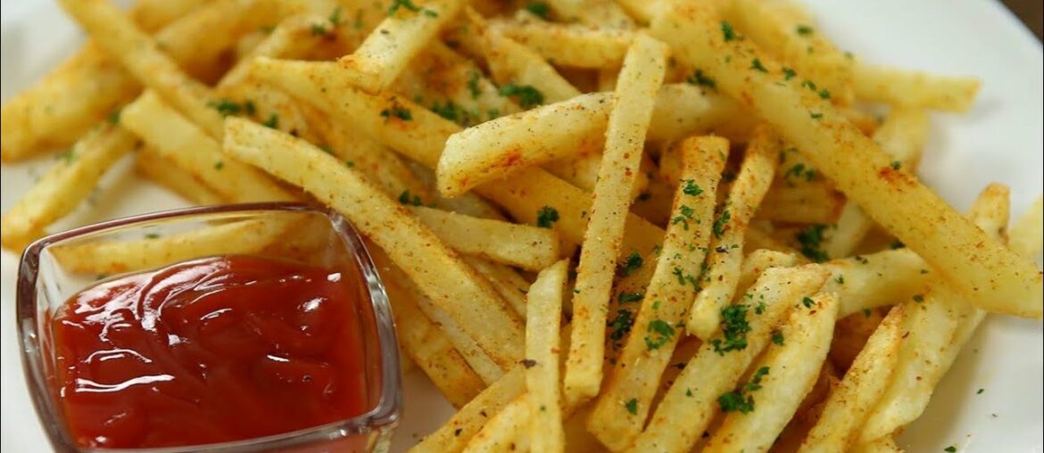 Crispy French Fries Recipe - Homemade Crispy Fries Recipe - Restaurant Style french fries