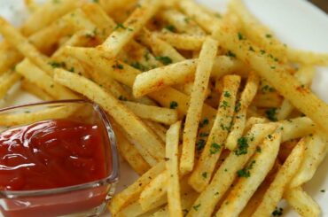 Crispy French Fries Recipe - Homemade Crispy Fries Recipe - Restaurant Style french fries