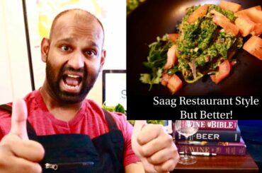 Restaurant Style Saag (Spinach) But Better!!