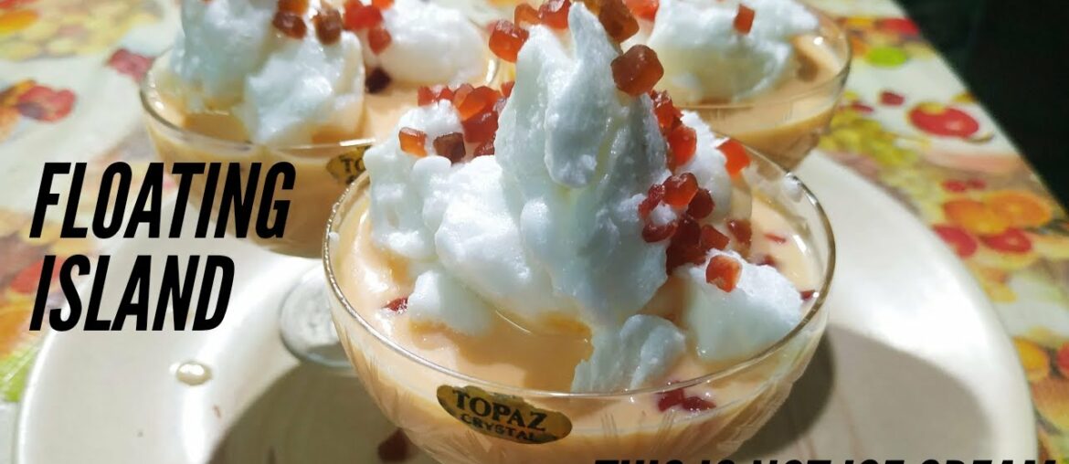 Freezing Eggs In Milk |Floating Island Recipe |Dancing Egg Snow | French Floating Island dessert