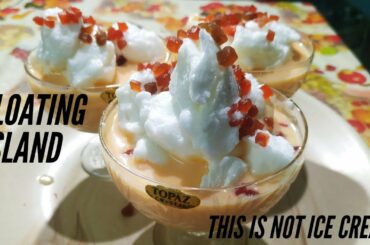 Freezing Eggs In Milk |Floating Island Recipe |Dancing Egg Snow | French Floating Island dessert