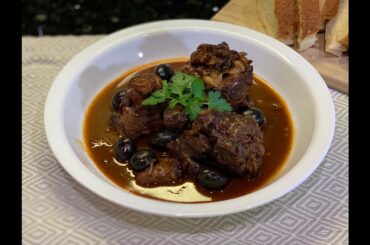 Oxtail Stew with Olives
