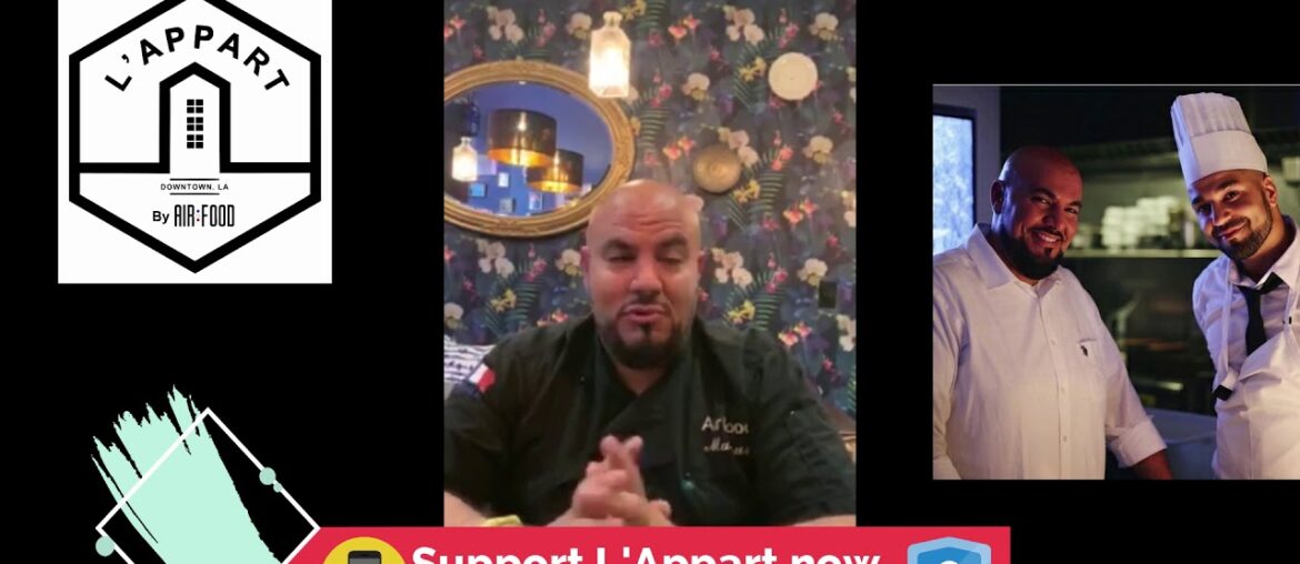 SPECIAL MENU MADE BY L'APPART, FRENCH RESTAURANT IN LOS ANGELES