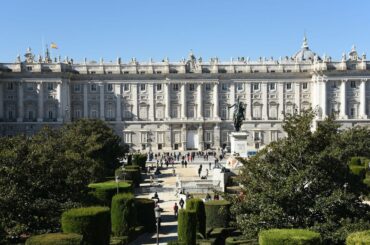 Royal Palace Outside And Inside Madrid Spain