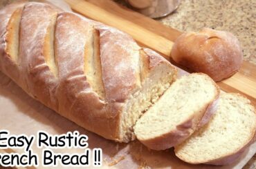 How to Make French Baguettes Loaf At Home | Easy French Baguette Recipe