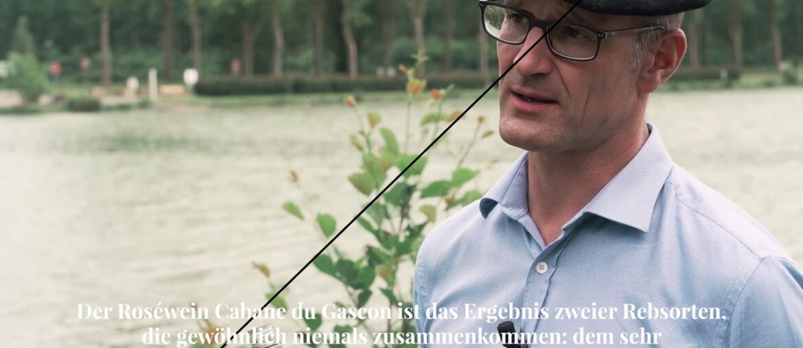 Tasting of La Cabane du Gascon rosé wine in Marciac