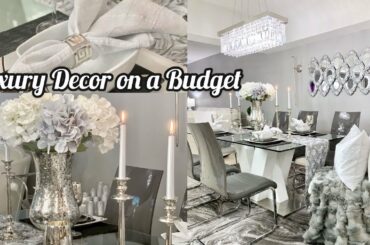 DINING ROOM IDEAS ELEGANT DECOR  HOW TO STYLE LUXE ON A BUDGET