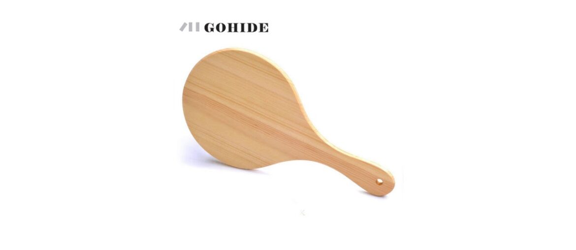 JUH South Korea Style Simple Design Wood Mirror With Handle Large Size in Round Beauty And Health M JUH South Korea Style Simple Design Wood Mirror With Handle Large Size in Round Beauty And Health M