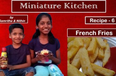 Crispy French Fries Recipe - Homemade Crispy Fries Recipe - Kids Miniature Kitchen Cooking Real Food