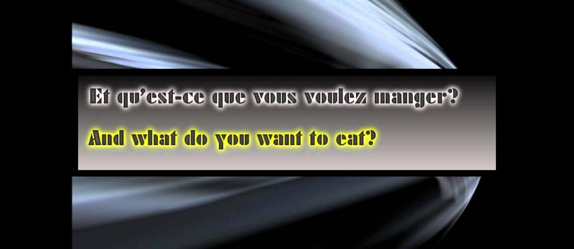 Learn French Lesson 1: Dining