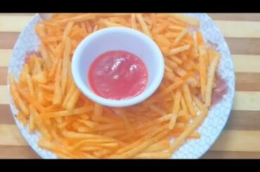 Tapioca French fries ll easy french fries recipe ll easy snack recipe