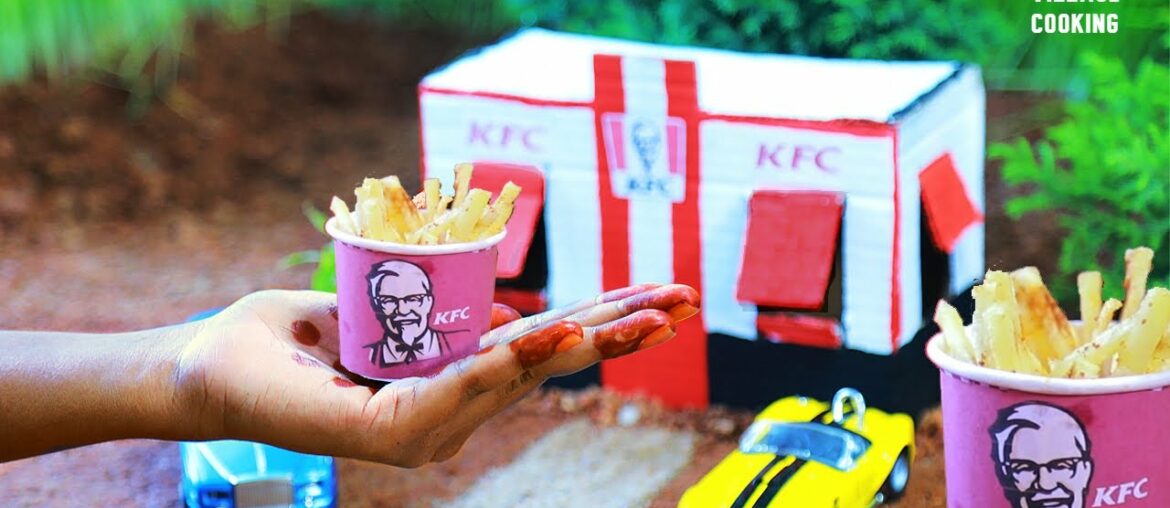 FRENCH FRIES RECIPE AT HOME | KFC FRENCH FRIES | Miniature Village Cooking