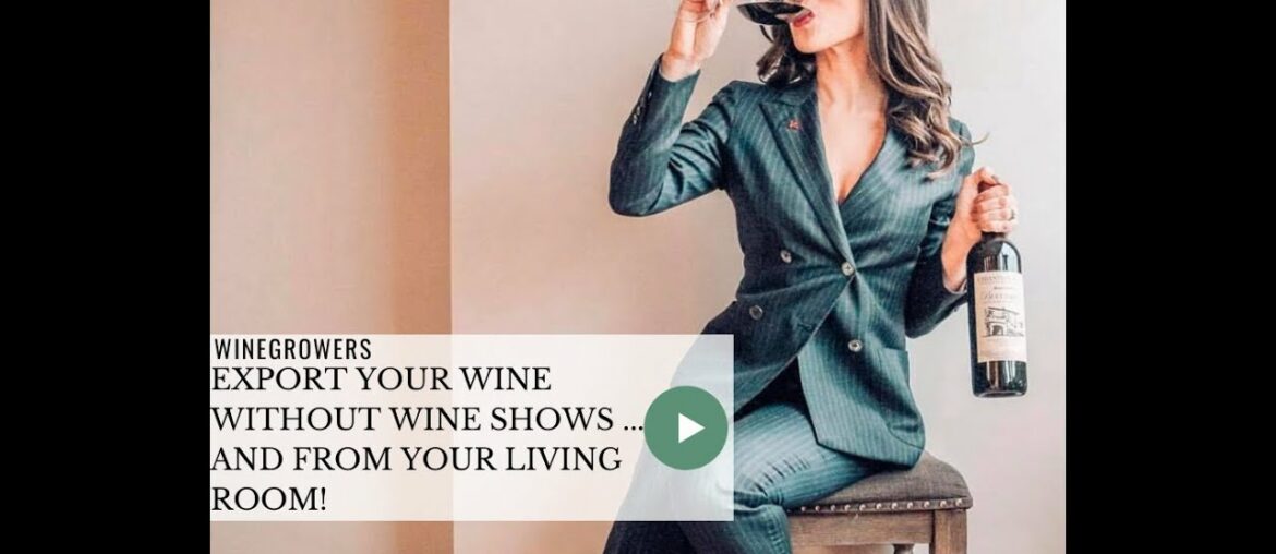 🍷Export your wine without wine shows ... and from your living room!