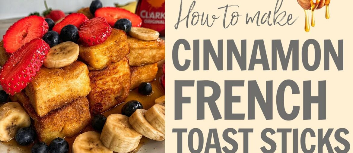 HOW TO MAKE CINNAMON FRENCH TOAST STICKS - 1 MINUTE RECIPE