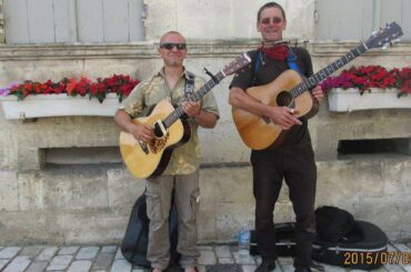 Memories of France thanks to my friends Broken Biscuits and Arnaud my busking partner and friend.