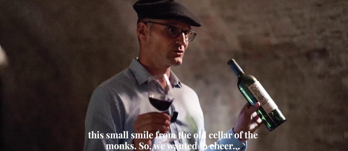 Monastère wine tasting in Monastère de Saint-Mont cellar