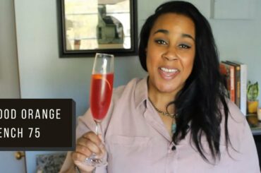 Blood Orange French 75 Cocktail
