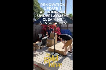 Renovation Update 6: A New Dining Set, Insulation, and Underlayment