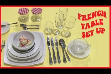 french table set up