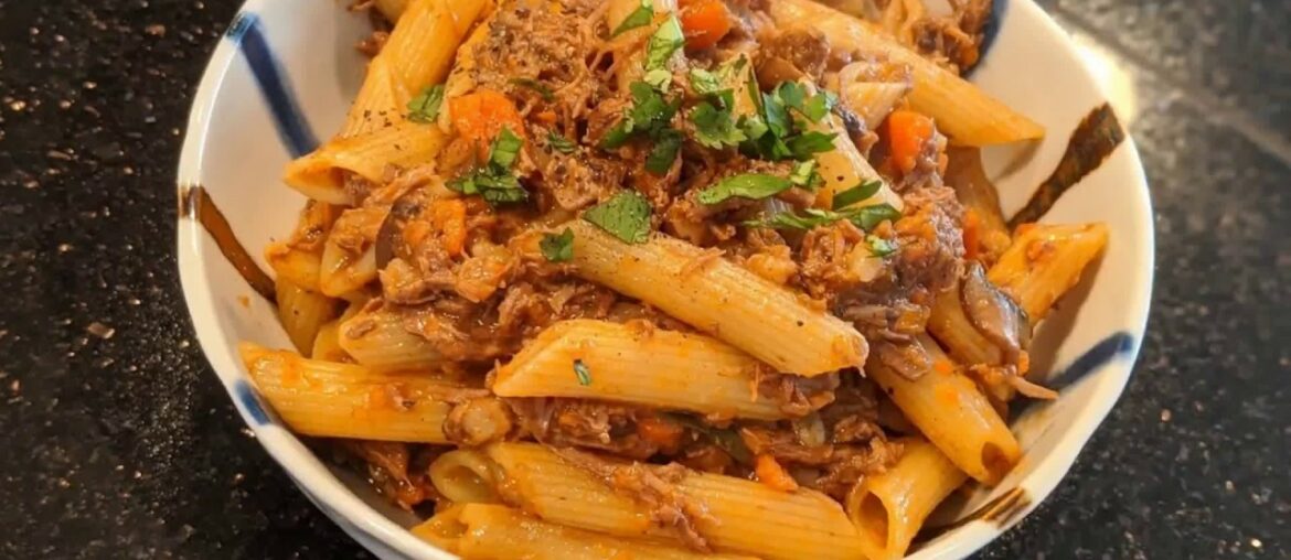 Beef Bourguignon (with pasta)