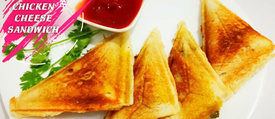 French Cheese Sandwich | Chicken Cheese Sandwich Recipe by Frying Pan | Cheese Sandwich Recipe