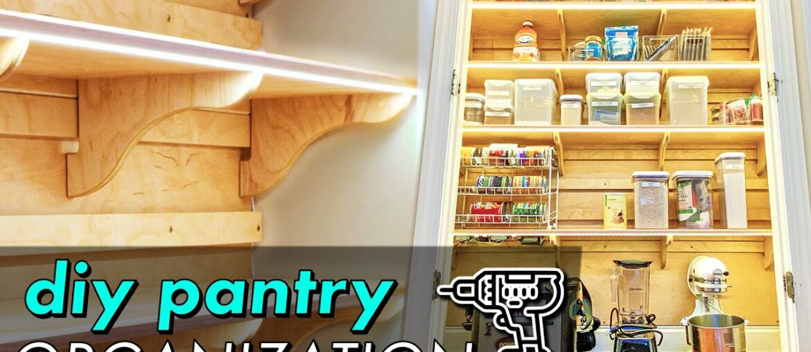 DIY PANTRY ORGANIZATION! Building French Cleat Pantry Shelving