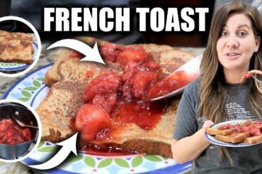 Make & Taste Easy Strawberry French Toast | How To Make Strawberry Sauce Syrup for French Toast