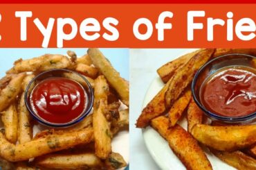 2 Types of French Fries recipes at home | Peri Peri & Garlic Coriander Fries | Easy snack recipes