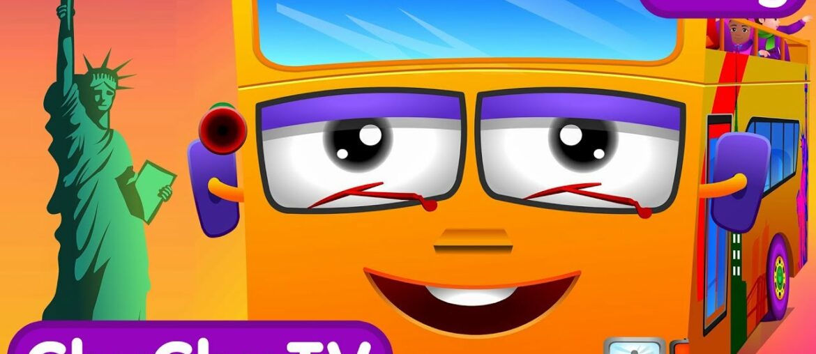 Wheels On The Bus | New York City | Popular Nursery Rhyme by ChuChu TV Wheels On The Bus | New York City | Popular Nursery Rhyme by ChuChu TV