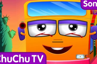 Wheels On The Bus | New York City | Popular Nursery Rhyme by ChuChu TV