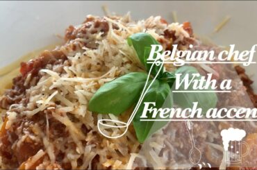 Bolognese / my way of making / Belgian Chef with a french accent / how to