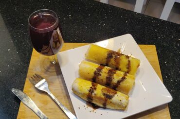 French Banana Toast/sweet and yummy recipe