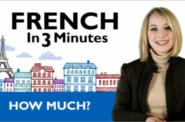Learn French - French in 3 Minutes - How Much?