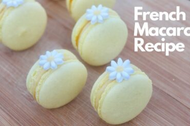 How to make mango flavored French Macarons ( MANGO GANACHE RECIPE) 😋!!!