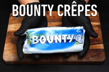 BOUNTY Crepe | How To Make Sweet French Crepes With Bounty Recipe | ASMR