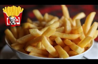 KFC AND DHABA RESTAURANT STYLE FRENCH FRIES | Home made french fries recipe |