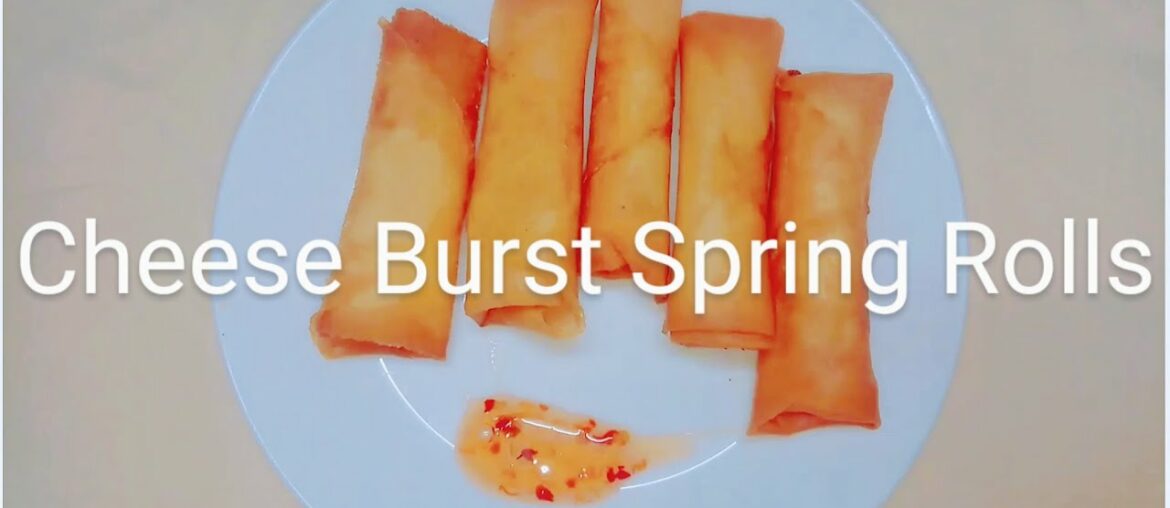 Easy Restaurant Style French Cheese Spring Rolls Recipe