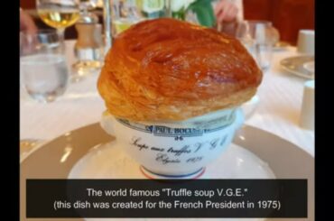 The 'Paul Bocuse Menu' at 3 Michelin star Paul Bocuse Restaurant in France