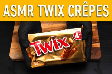 ASMR | TWIX Crepe | How To Make Sweet French Crepes With Twix Recipe